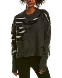 Zadig & Voltaire Tiger Wool-blend Crewneck Sweater - Grey
