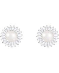 Splendid - 6.5-7Mm Pearl Cz Jacket Earrings - Lyst