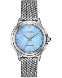 Citizen Ceci Eco-drive Diamond Watch - Blue
