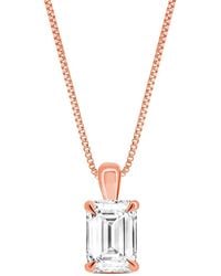 Amairah - 14K 2.00 Ct. Tw. Lab-Grown Diamond Solitaire Pendant Necklace - Lyst