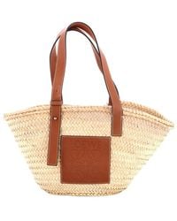 Loewe - Raffia Basket Tote Medium (Authentic Pre-Loved) - Lyst