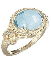 Reiss - 14K 3.05 Ct. Tw. Diamond & Topaz Ring - Lyst