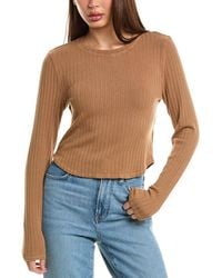 Bella Dahl - Crop Crewneck Top - Lyst