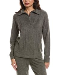 Barefoot Dreams - Cozychic Lite Cable 1/2-zip Pullover - Lyst
