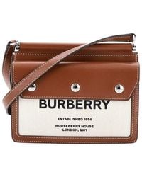 Burberry - Logo Title Pocket Crossbody Bag And Mini (Authentic Pre-Loved) - Lyst