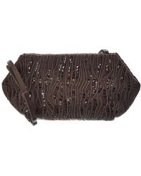 Brunello Cucinelli - Canvas & Leather Shoulder Bag - Lyst