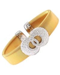 Diamond Select Cuts - Stainless Steel 0.05 Ct. Tw. Diamond Bangle - Lyst