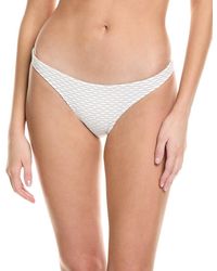 MILLY - Textured Waves Bikini Bottom - Lyst