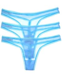 On Gossamer - Set Of 3 Next To Nothing Micro G-String - Lyst