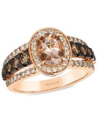 Le Vian - 14K Rose 1.71 Ct. Tw. Diamond & Morganite Semi Precious Ring - Lyst