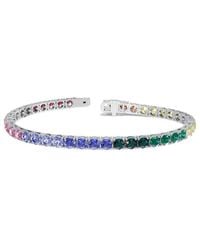 Lab Grown Diamonds - 14.00 Ct. Tw. Lab-Grown Diamond & Lab-Grown Sapphire Tennis Bracelet - Lyst