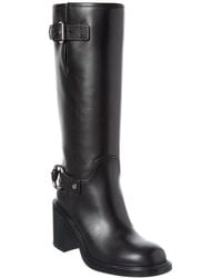 Gucci - Mid-Heel Leather Boot - Lyst