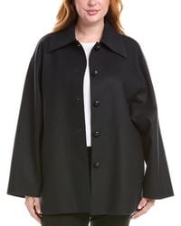 Lafayette 148 New York - Swing Wool-Blend Coat - Lyst