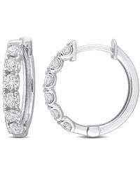 Rina Limor - 14k 0.66 Ct. Tw. Diamond Hoops - Lyst