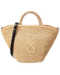 Proenza Schouler - Chelsea Large Raffia & Leather Tote - Lyst