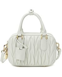 Tiffany & Fred Paris - Pleated Leather Satchel - Lyst