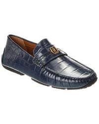 Bally - Paklys Croc-Embossed Leather Loafer - Lyst