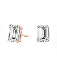 Lab Grown Diamonds - 14k Rose Gold 2.00 Ct. Tw. Lab-grown Diamond Studs - Lyst