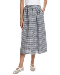 REVERIEE - Linen-blend Midi Skirt - Lyst
