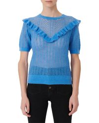 Maje Mohair Sweater - Blue