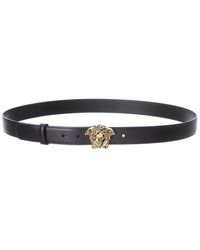 Versace - Palazzo Buckle Leather Belt - Lyst