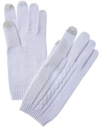 Phenix - Placed Cable Touch Tech Cashmere Gloves - Lyst