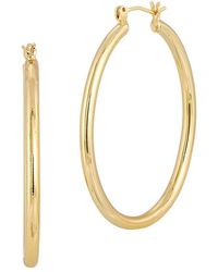 Savvy Cie - 18K-Plated Hoop Earrings - Lyst