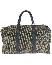 Dior - Blue Canvas & Leather Boston Bag (authentic Pre-loved) - Lyst