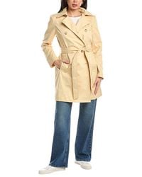 Sam Edelman - Double-Breasted Trench Coat - Lyst