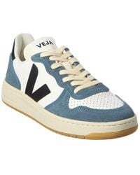 Veja - V-10 Prime Suede & Leather Sneaker - Lyst
