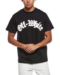 Off-White c/o Virgil Abloh - Slim Fit Goth Logo Jersey T-shirt - Lyst