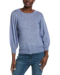 Autumn Cashmere - Balloon Sleeve Cashmere & Silk-Blend Sweater - Lyst
