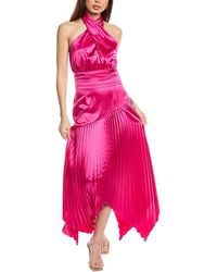 AMUR - Dixon Halter Midi Dress - Lyst