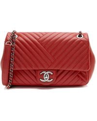Chanel - Quilted Lambskin Leather Classic Small Single Flap Shoulder Bag (Authentic Pre-Owned) - Lyst