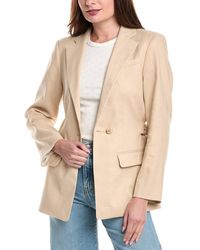 Maje - Linen-Blend Blazer - Lyst