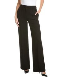 Adam Lippes - Pintuck Wide Leg Wool Trouser - Lyst