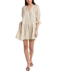 Velvet By Graham & Spencer - Jessica Linen-blend Mini Dress - Lyst
