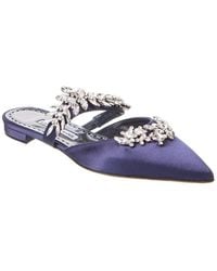 Manolo Blahnik - Lurum Satin Flat - Lyst