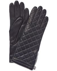 Portolano - Iron Grey & Silver Cashmere-lined Leather Gloves - Lyst