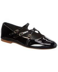 Celine - Les Logo Patent Ballerina Flat - Lyst