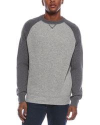 Kier + J - Raglan Colorblocked Wool & Cashmere-Blend Crewneck Sweater - Lyst