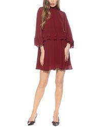 Alexia Admor - Vespera Mock Neck Ruffle Mini Dress - Lyst