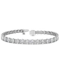 Lab Grown Diamonds - 14K 5.72 Ct. Tw. Lab-Grown Diamond Tennis Bracelet - Lyst
