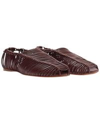 FARM Rio - Macrame Leather Ballerina Flat - Lyst