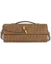 Tiffany & Fred Paris - Hand-Woven Leather Top-Handle Clutch - Lyst