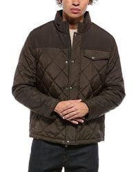 Cole Haan - Signature Diamond Quilted Mixed Media Jacket - Lyst