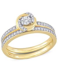 Rina Limor - 14k 0.47 Ct. Tw. Diamond Double Swirl Ring - Lyst