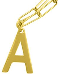 Adornia - Plated Initial Necklace (A-Z) - Lyst