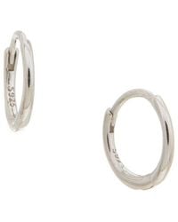 petit moments - 18K Plated Stainless Steel Hoop Earrings - Lyst