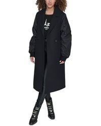 KARL LAGERFELD - Double-Breasted Wool-Blend Bomber Jacket - Lyst
